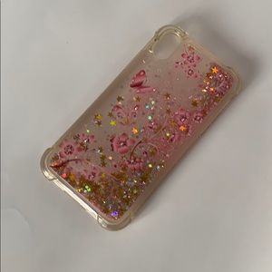 iPhone XR sparkly water case